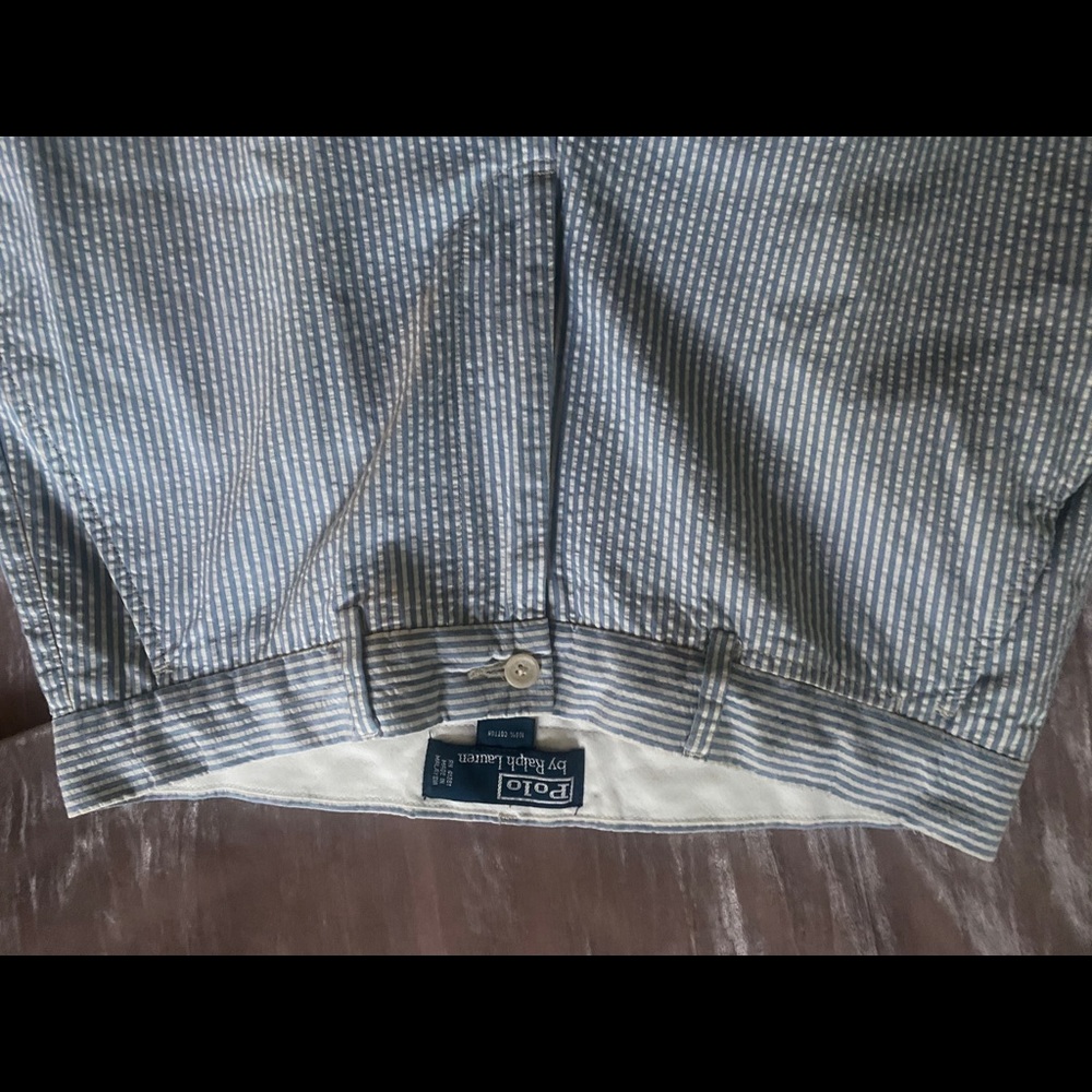 POLO SEARSUCKER mens pants